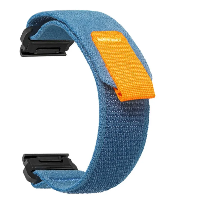 Quick release nylon mountain loop wrist strap sports style 23.5cm in blue black colour