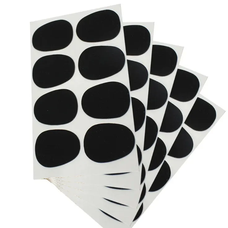 Silicone tooth pad patch for alto tenor saxophone metal flute mouthpiece in black and white with thickness options 0.3mm 0.5mm 0.8mm