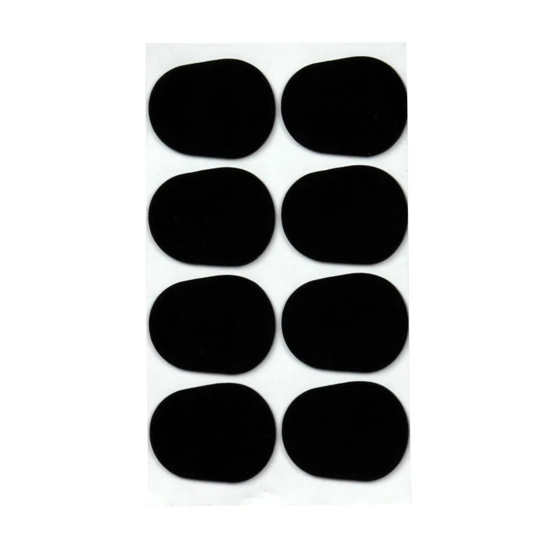 Silicone tooth pad patch for alto tenor saxophone metal flute mouthpiece in black and white with thickness options 0.3mm 0.5mm 0.8mm