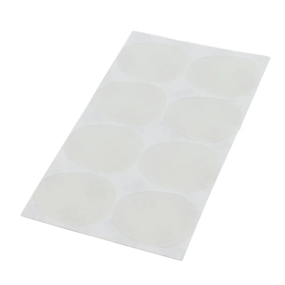 Silicone tooth pad patch for alto tenor saxophone metal flute mouthpiece in black and white with thickness options 0.3mm 0.5mm 0.8mm