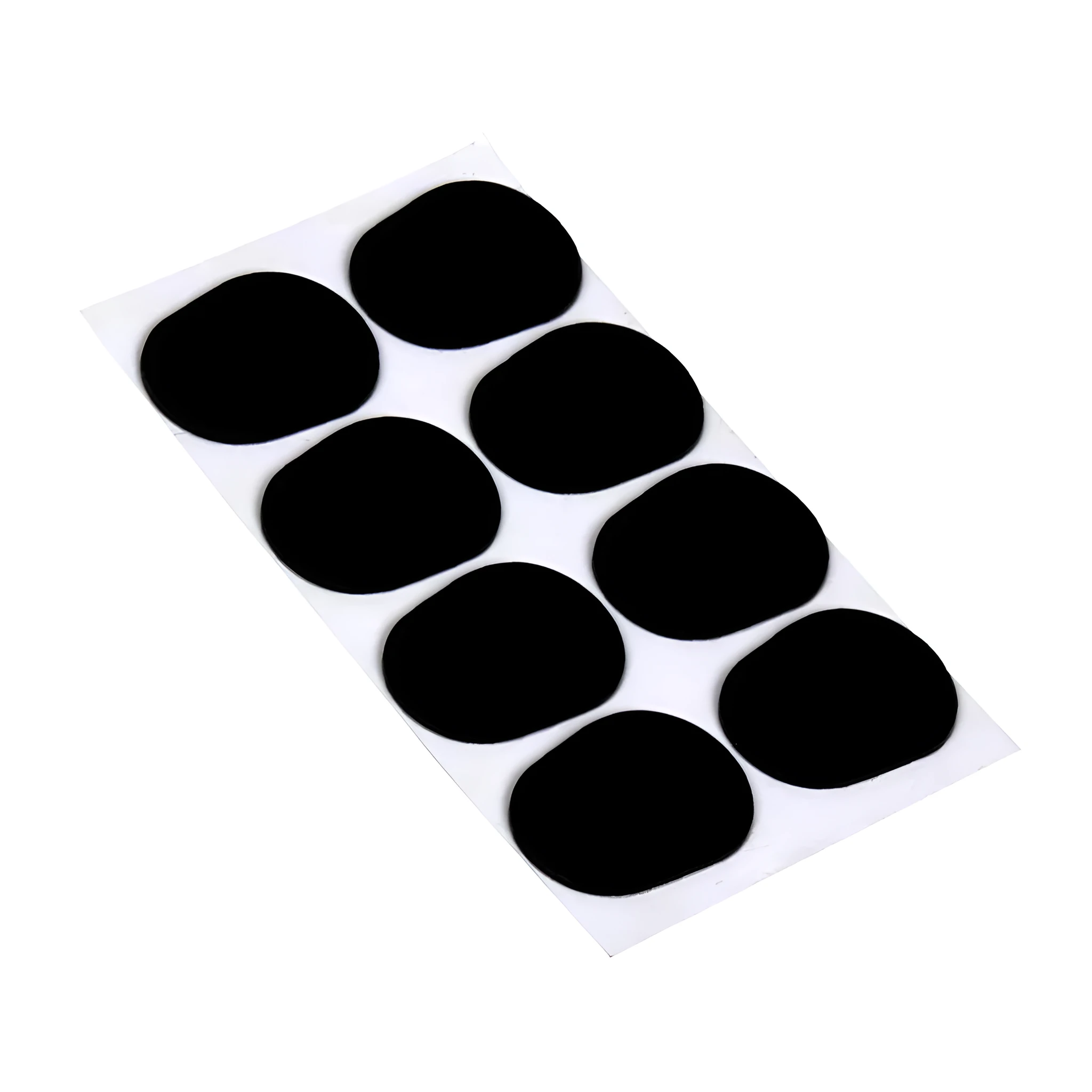 Silicone tooth pad patch for alto tenor saxophone metal flute mouthpiece in black and white with thickness options 0.3mm 0.5mm 0.8mm