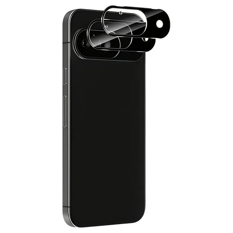 Tempered glass rear camera lens film for Google Pixel 9 and 10, HD arc edge, bare clip design