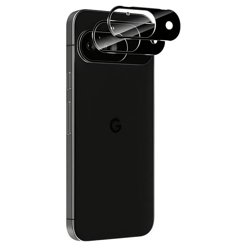 Tempered glass rear camera lens film for Google Pixel 9 and 10, HD arc edge, bare clip design