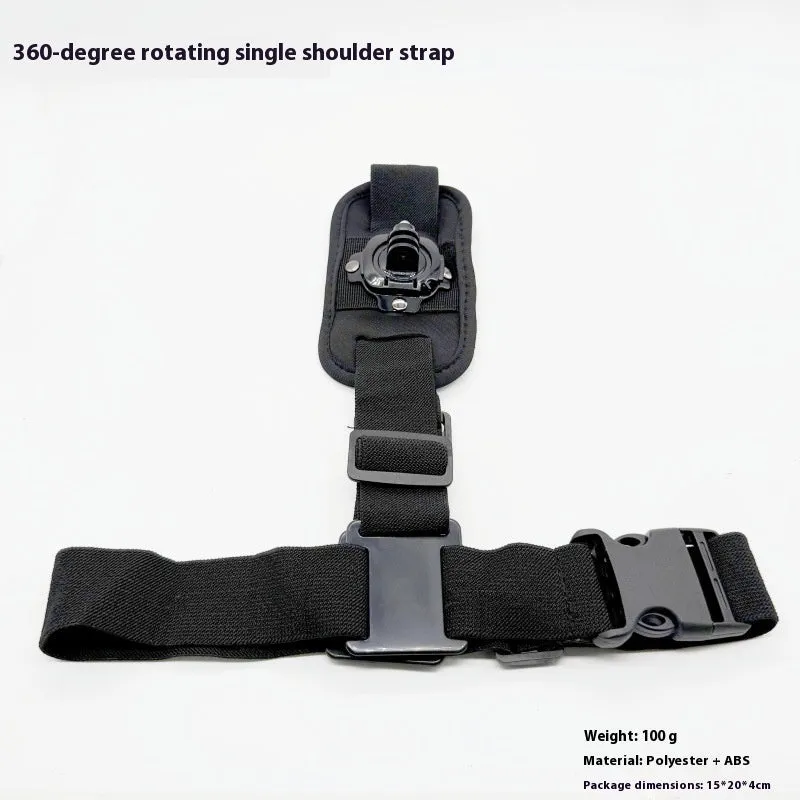 Camera fixed bracket strap shoulder belt made of ABS, universal size, with screw attachment for sports and law enforcement use