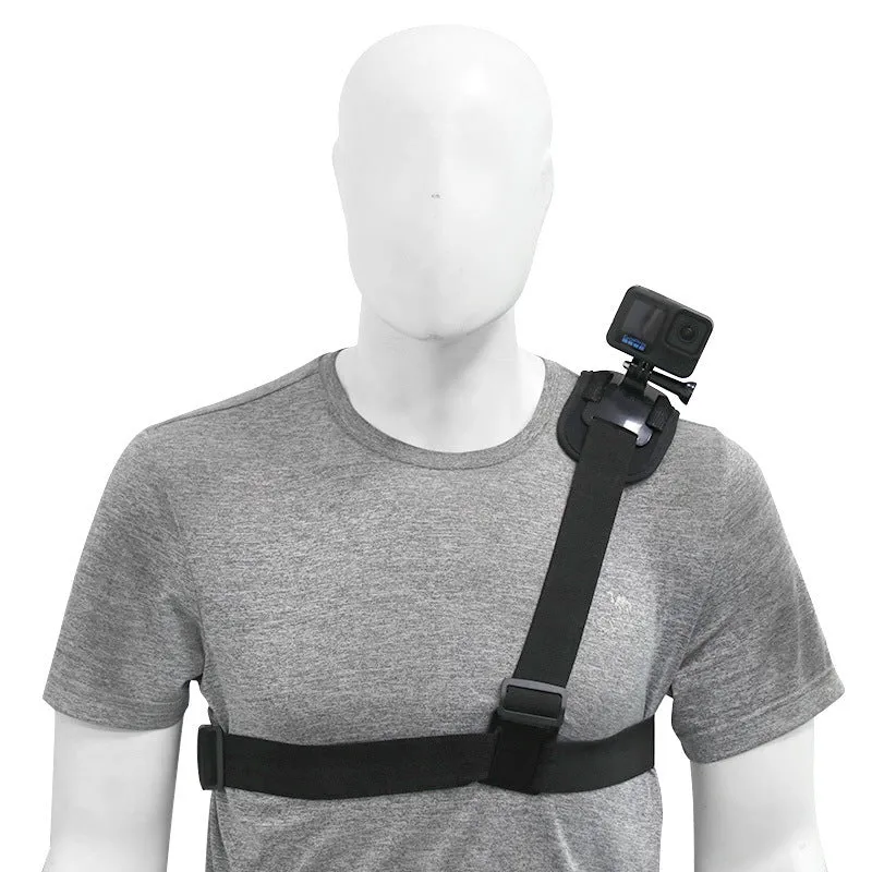 Camera fixed bracket strap shoulder belt made of ABS, universal size, with screw attachment for sports and law enforcement use