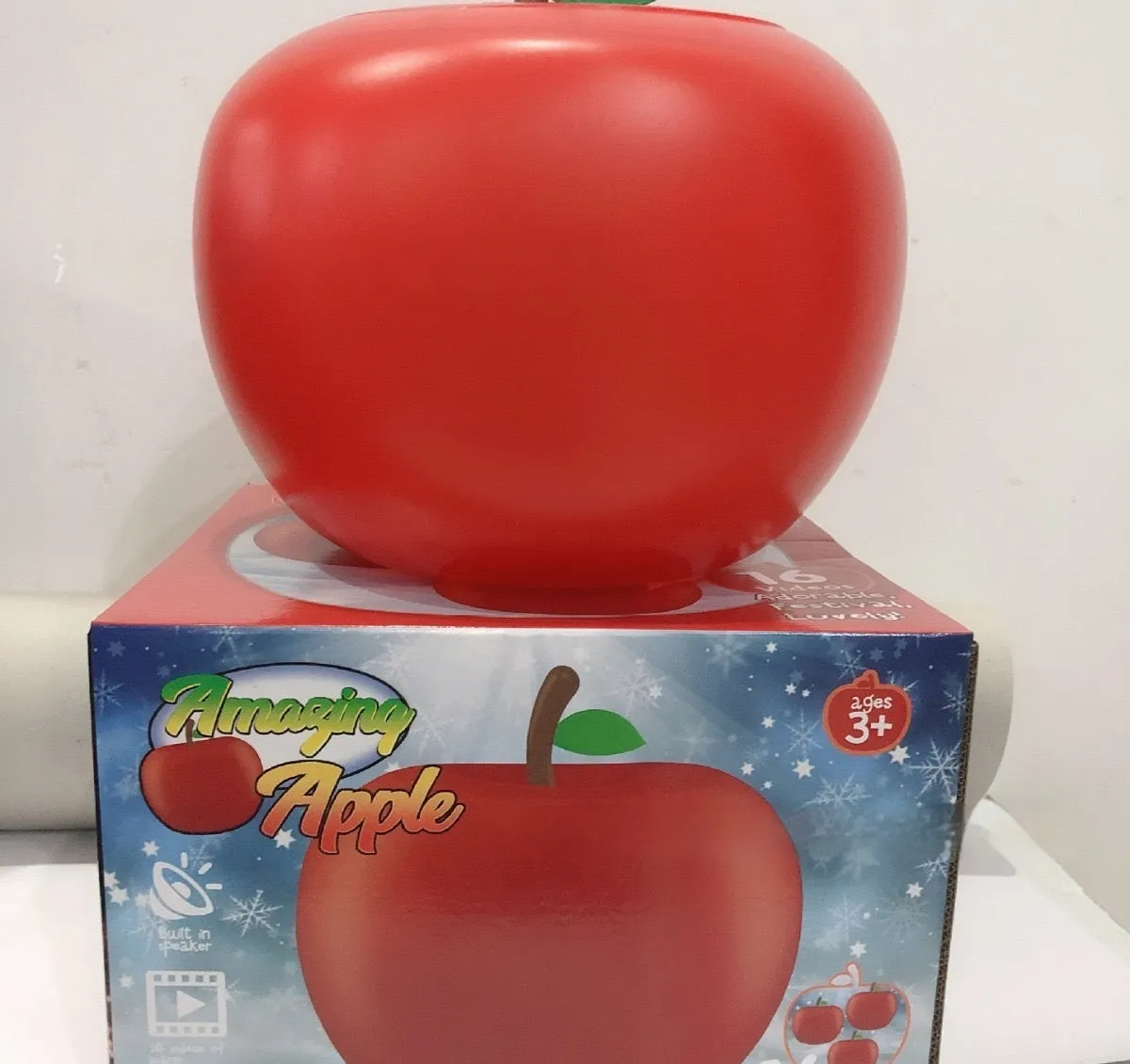 Christmas projection lamp apple shape European style DC powered low voltage party decoration