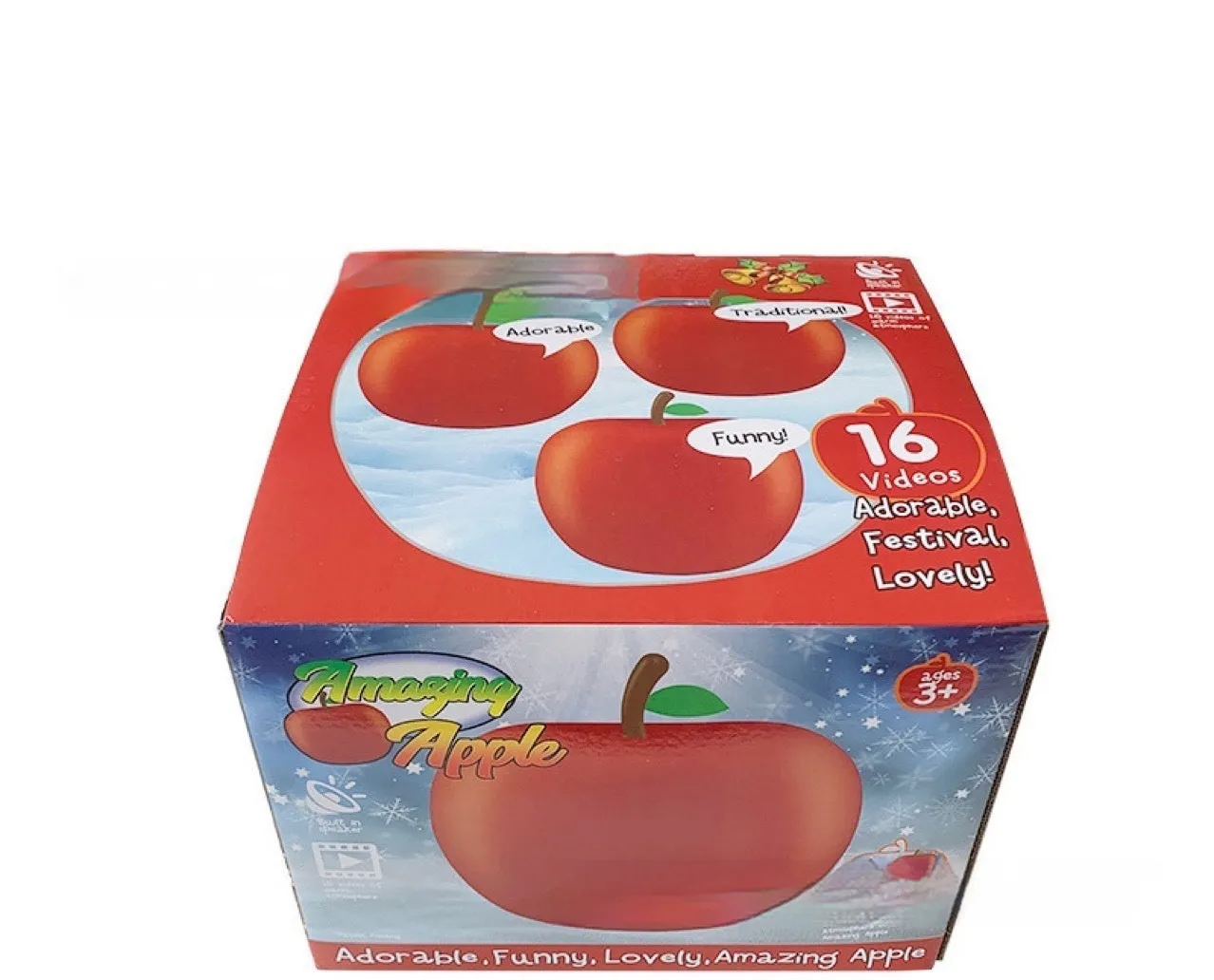 Christmas projection lamp apple shape European style DC powered low voltage party decoration