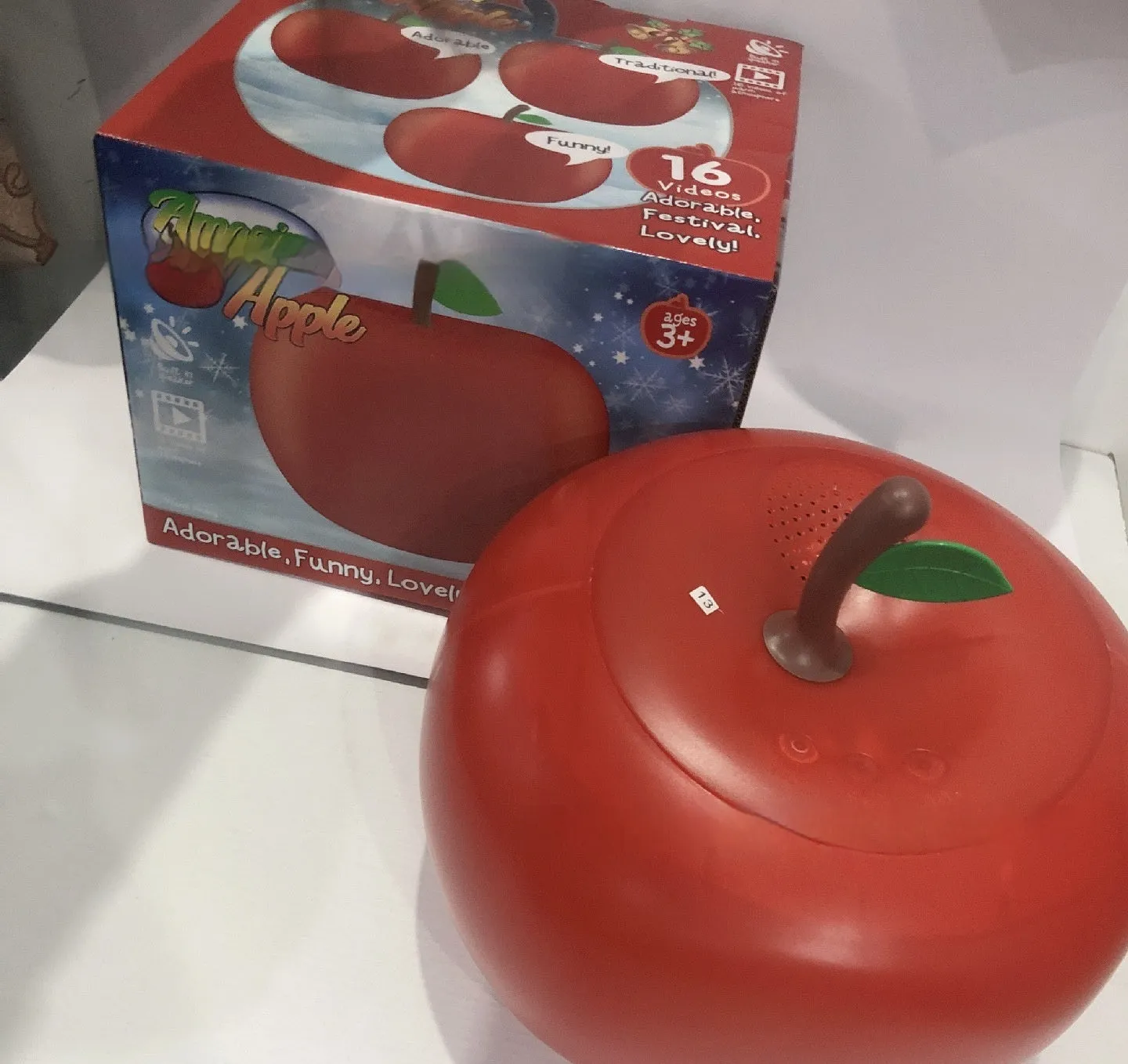 Christmas projection lamp apple shape European style DC powered low voltage party decoration