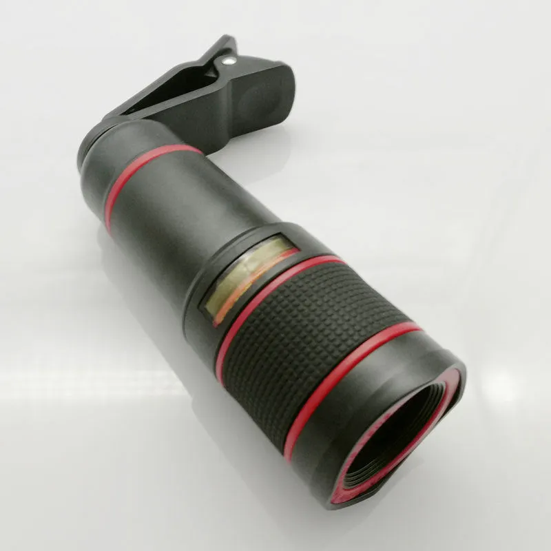 20x cell phone telescope lens in black with roof-type anti-sidelight design
