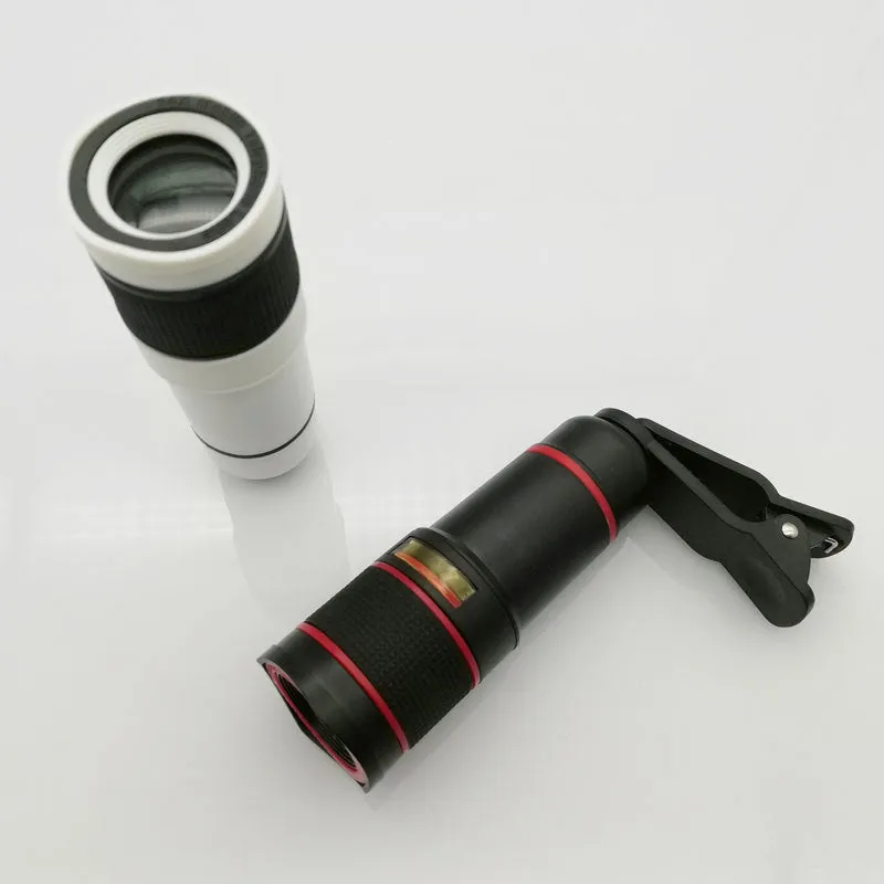 20x cell phone telescope lens in black with roof-type anti-sidelight design