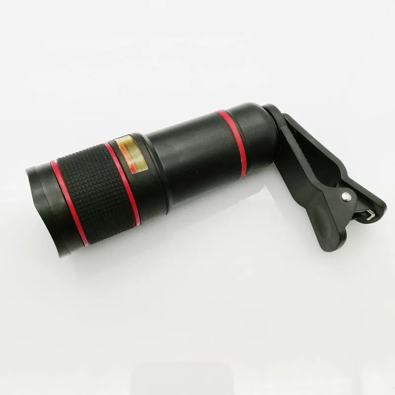 20x cell phone telescope lens in black with roof-type anti-sidelight design