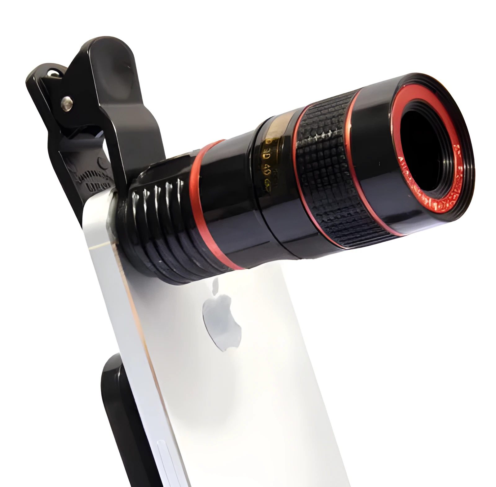 20x cell phone telescope lens in black with roof-type anti-sidelight design