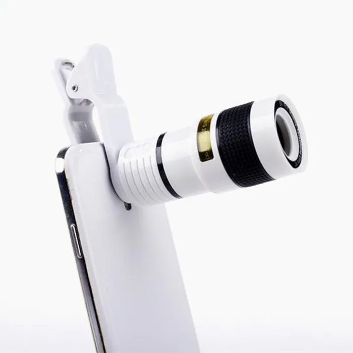 20x cell phone telescope lens in black with roof-type anti-sidelight design