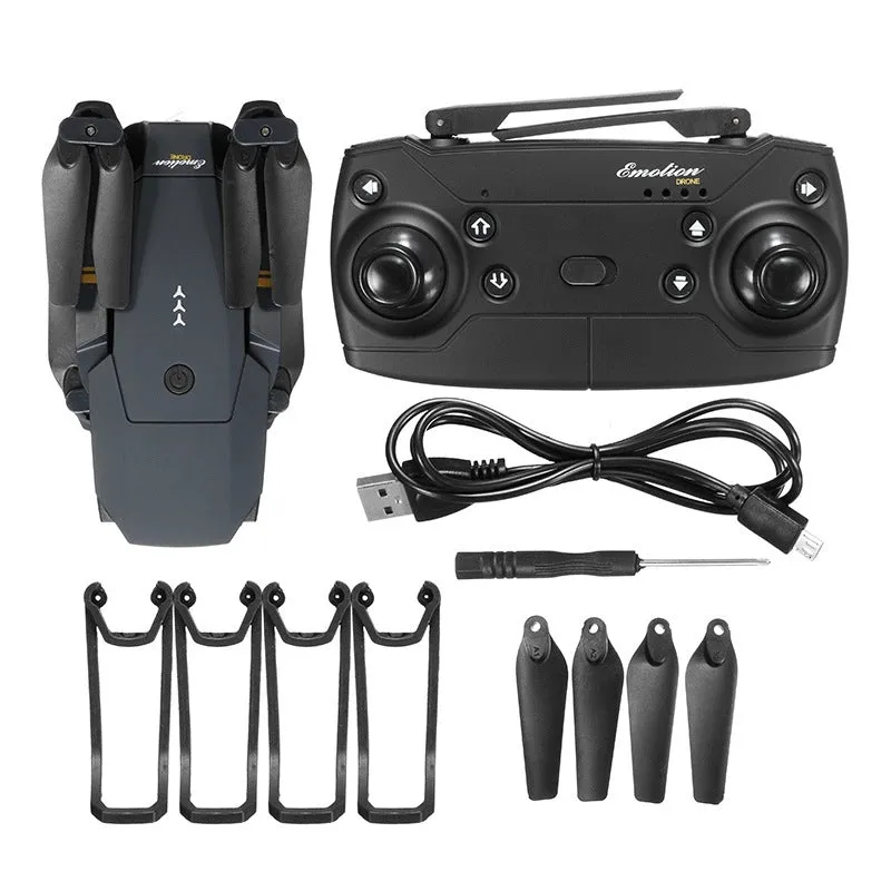 E58 folding aerial drone with 4K camera, plastic body, compact design for outdoor recreational flying
