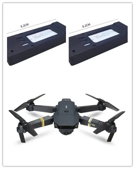 E58 folding aerial drone with 4K camera, plastic body, compact design for outdoor recreational flying