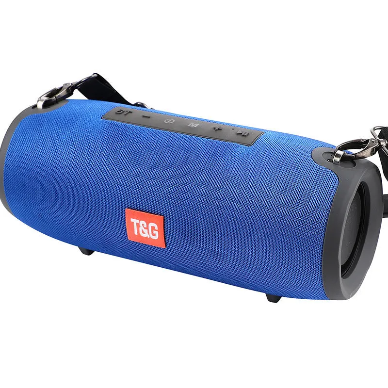 10W waterproof Bluetooth column speaker with dual 45mm drivers and subwoofer in black, available in multiple colours