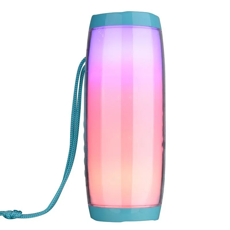 10W waterproof Bluetooth column speaker with dual 45mm drivers and subwoofer in black, available in multiple colours
