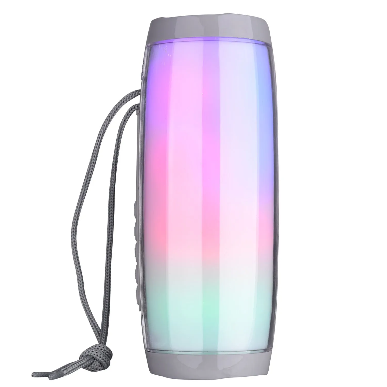 10W waterproof Bluetooth column speaker with dual 45mm drivers and subwoofer in black, available in multiple colours