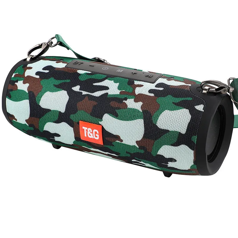 10W waterproof Bluetooth column speaker with dual 45mm drivers and subwoofer in black, available in multiple colours