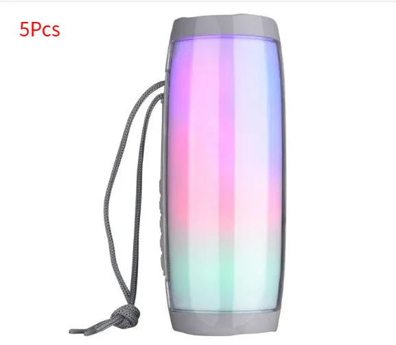 10W waterproof Bluetooth column speaker with dual 45mm drivers and subwoofer in black, available in multiple colours