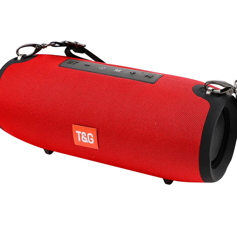 10W waterproof Bluetooth column speaker with dual 45mm drivers and subwoofer in black, available in multiple colours