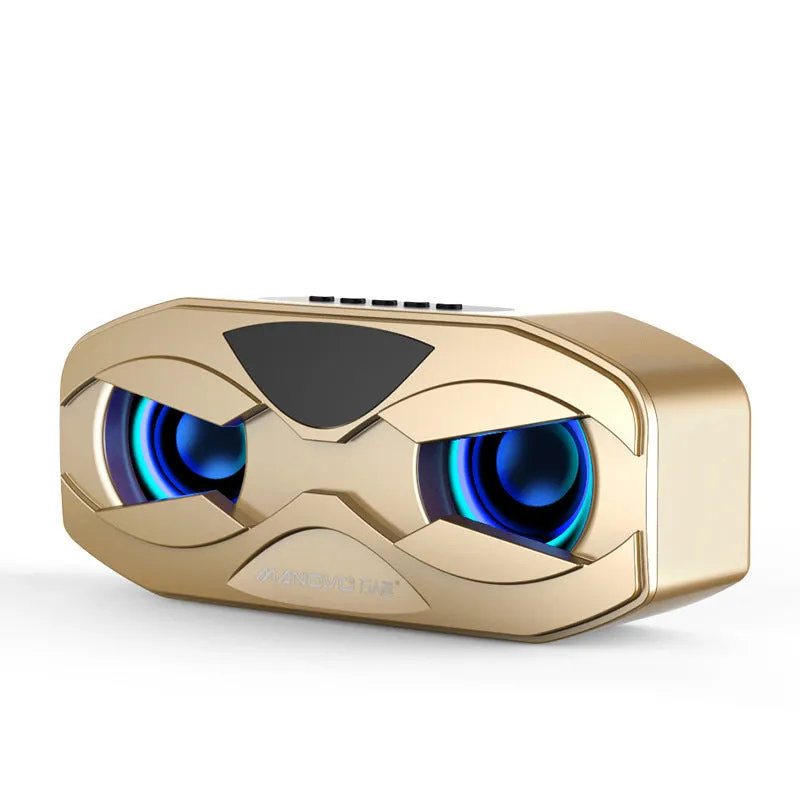 M5 Bluetooth subwoofer small speaker with colourful light, plastic body, 175x73.5x54mm