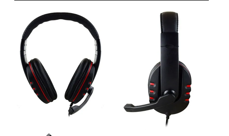Warlord gaming headset wired with blue colour and soft PU leather earmuffs on black background