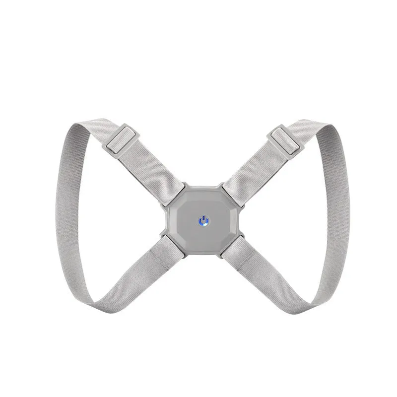 Smart posture corrector belt in gray packaging, adjustable for kids and adults, 210g