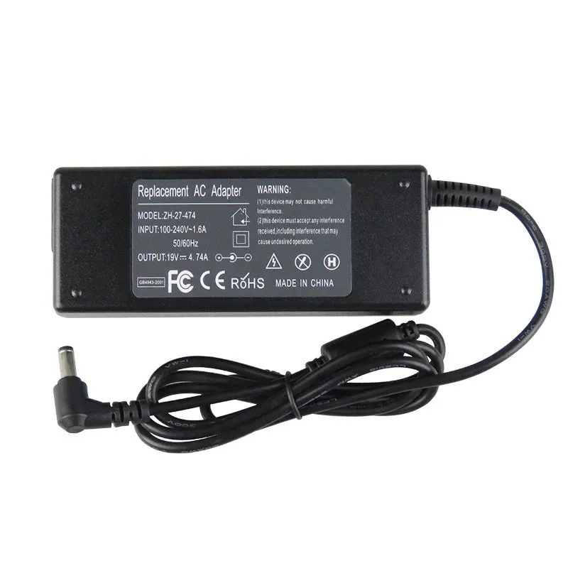 90W black multi-function notebook power adapter with 20 DC head connectors for universal charging