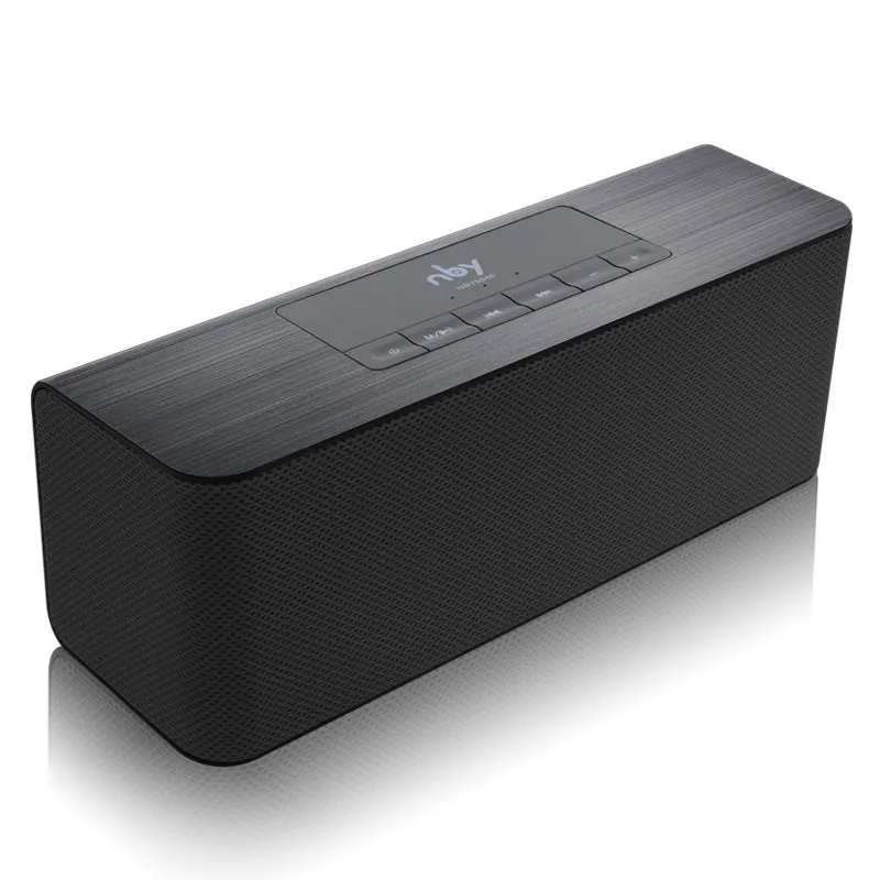 NBY5540 wireless Bluetooth speaker in Black with dual 5W speakers and hands-free microphone