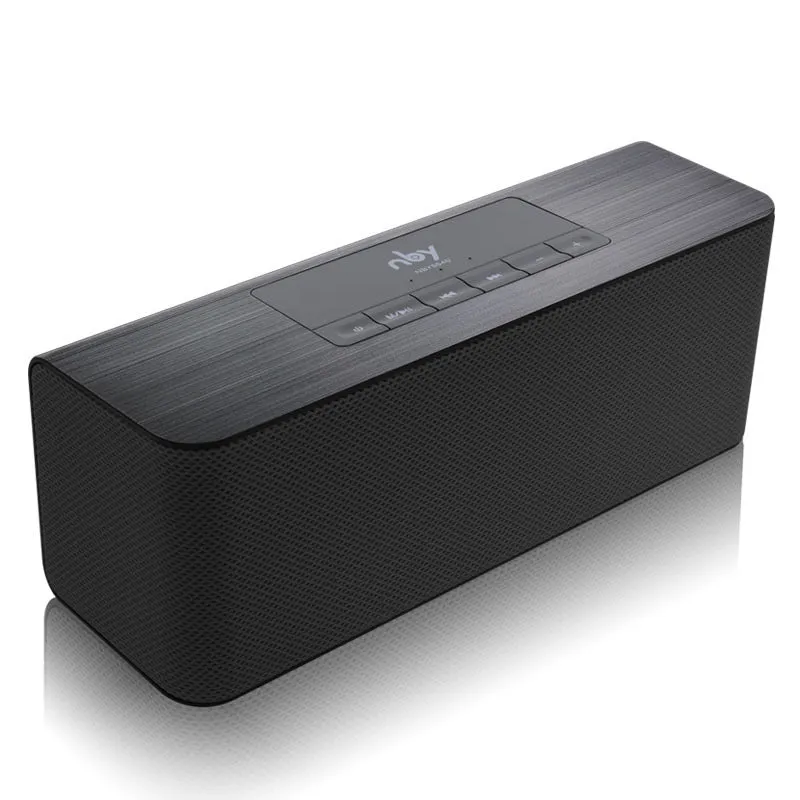 NBY5540 wireless Bluetooth speaker in Black with dual 5W speakers and hands-free microphone