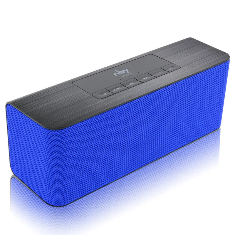 NBY5540 wireless Bluetooth speaker in Black with dual 5W speakers and hands-free microphone