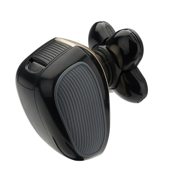 5-in-1 multifunctional electric shaver black gold with floating blades, rechargeable, IPX7 waterproof
