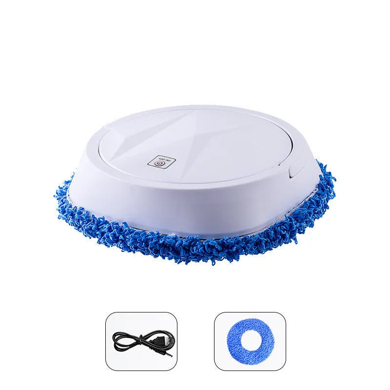 Smart robot vacuum cleaner with mopping function, black ABS body, and spray humidification feature