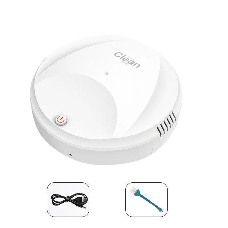 Smart robot vacuum cleaner with mopping function, black ABS body, and spray humidification feature