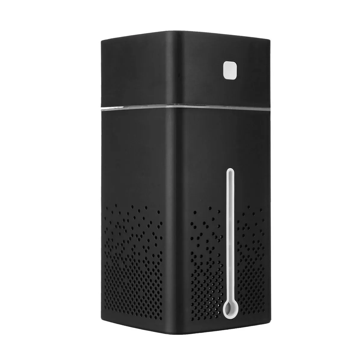 USB air purifier humidifier with 1000ml tank and 7-colour LED night light in black colour