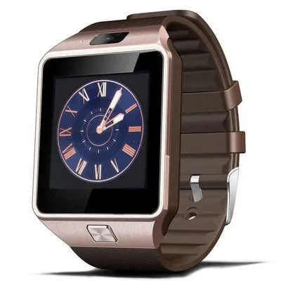DZ09 sports smart watch with black TPU strap and 1.56-inch touch screen