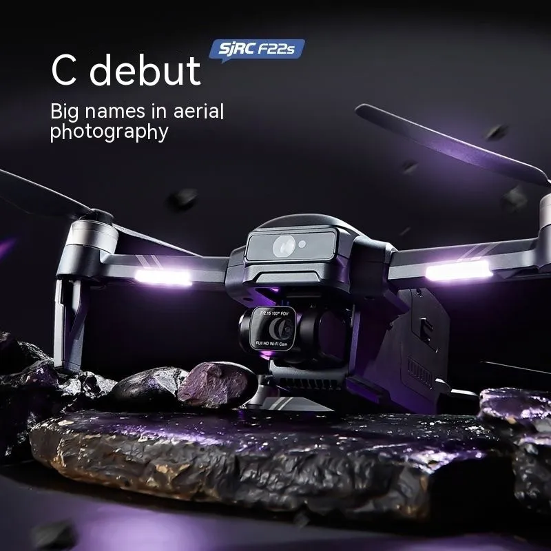 F22S obstacle avoidance drone unfolded with HD camera and GPS positioning