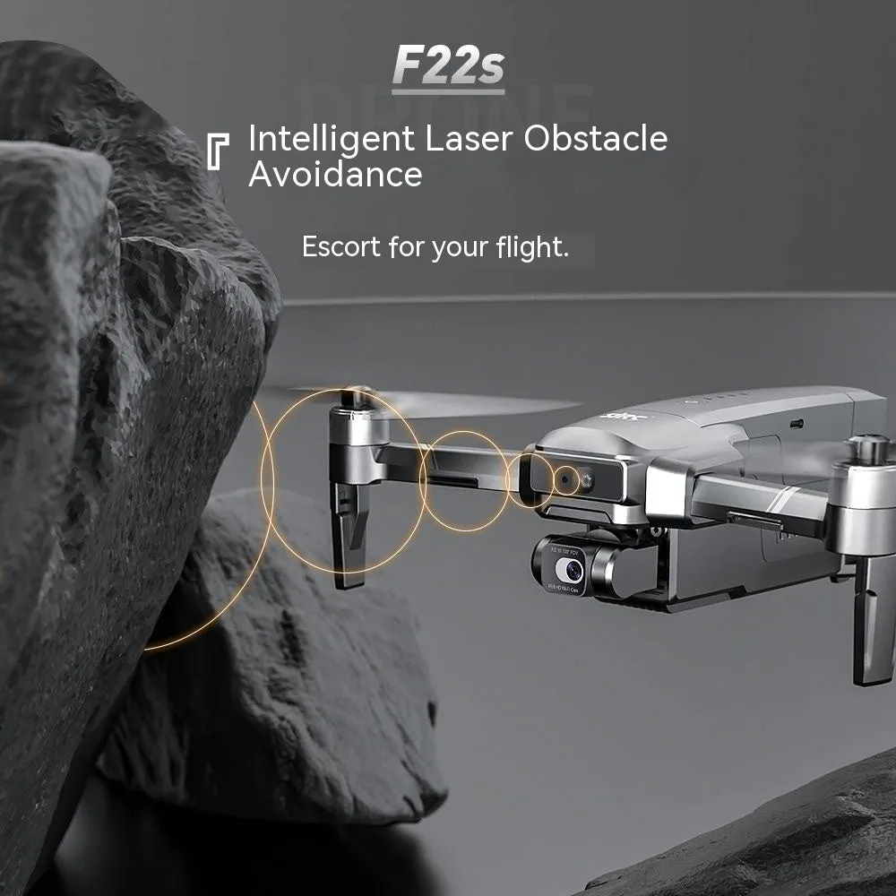 F22S obstacle avoidance drone unfolded with HD camera and GPS positioning