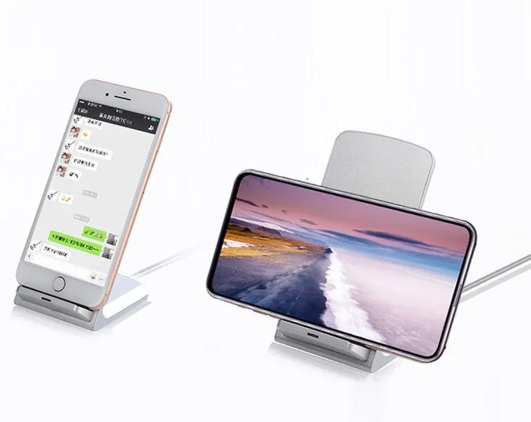 Wireless mobile phone charger with indicator light, 9V input output, Micro USB, in black