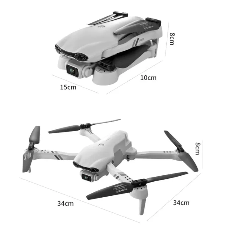 8K dual camera GPS remote control plane with brushless motor in flight