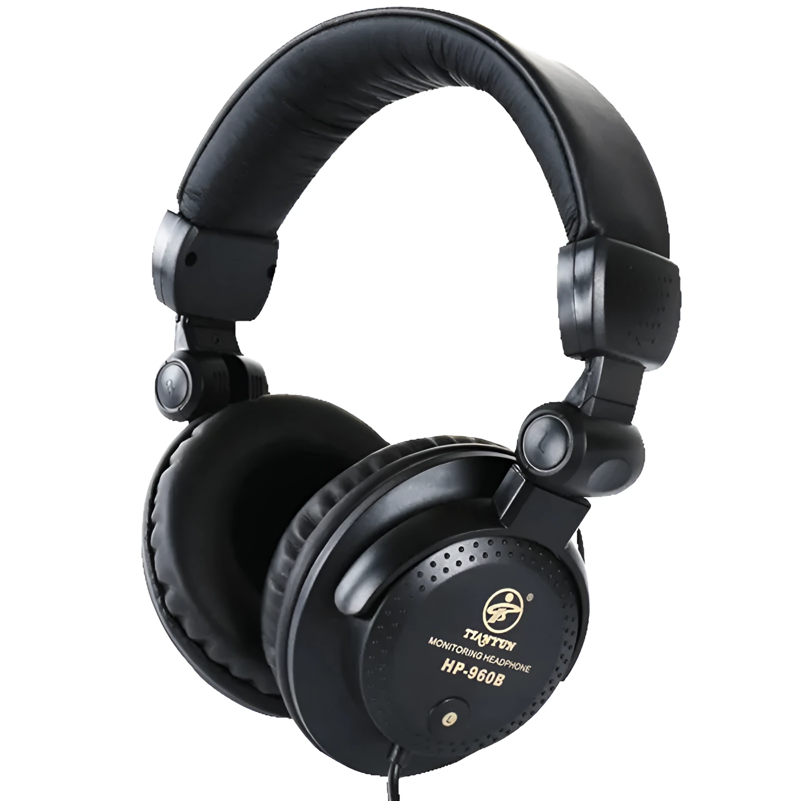 Black Tianyun HP-960B electronic piano earphone monitor headset with over-ear design and 3-metre cable
