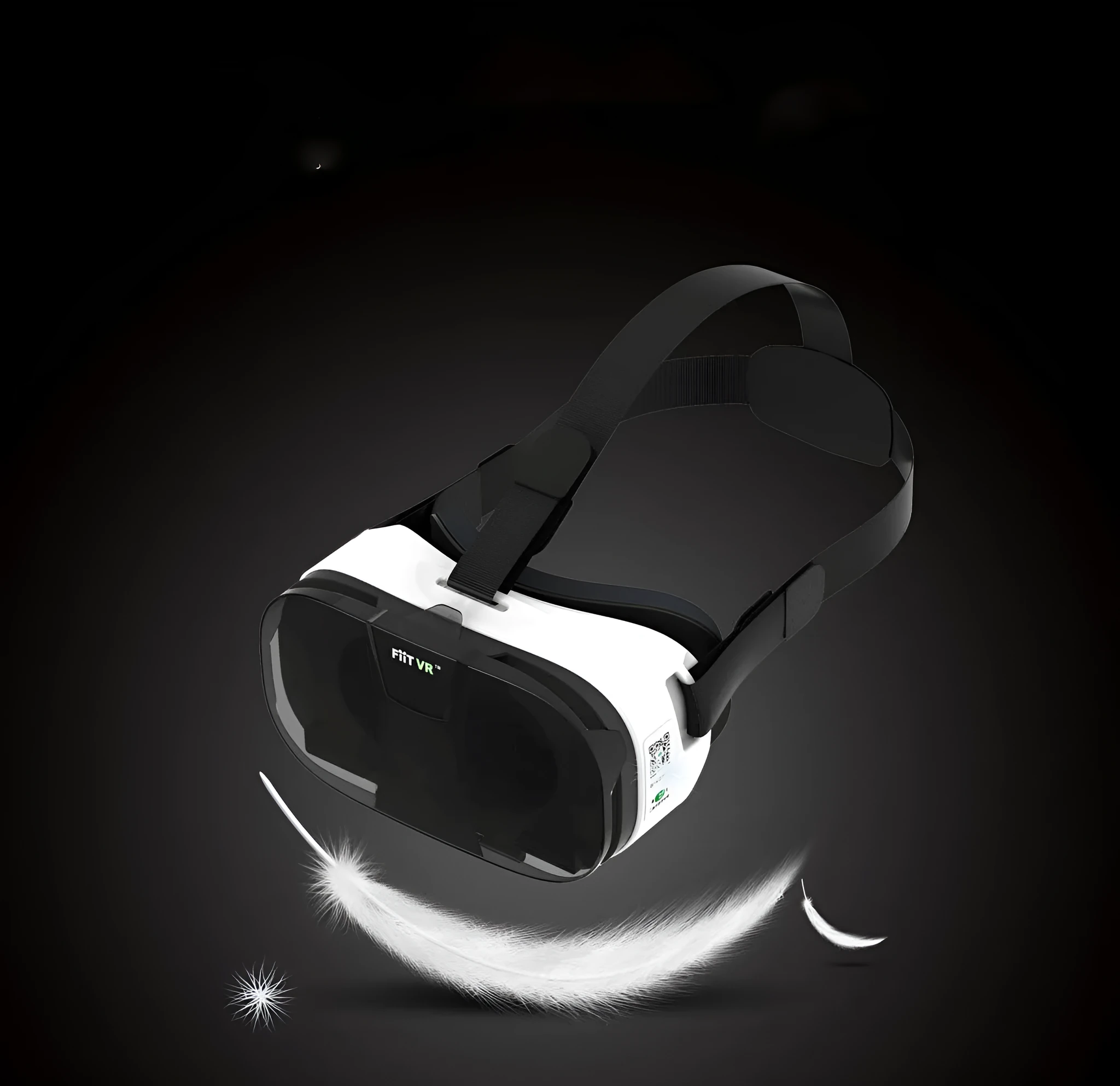 Black and white resin mobile phone VR helmet 3D glasses head-mounted 545g
