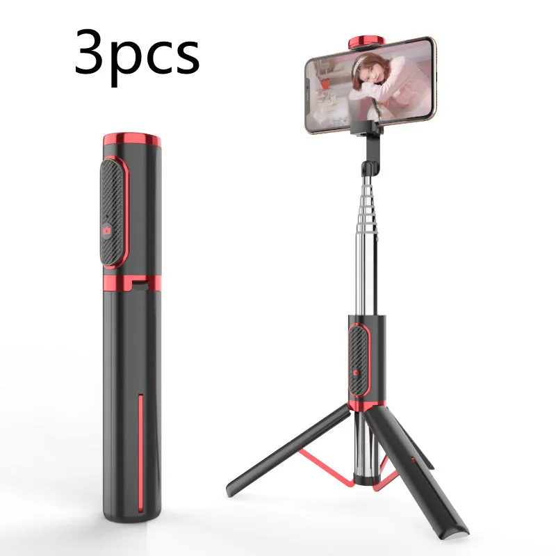 Extendable aluminium alloy phone selfie stick, 700mm stretch length, black finish
