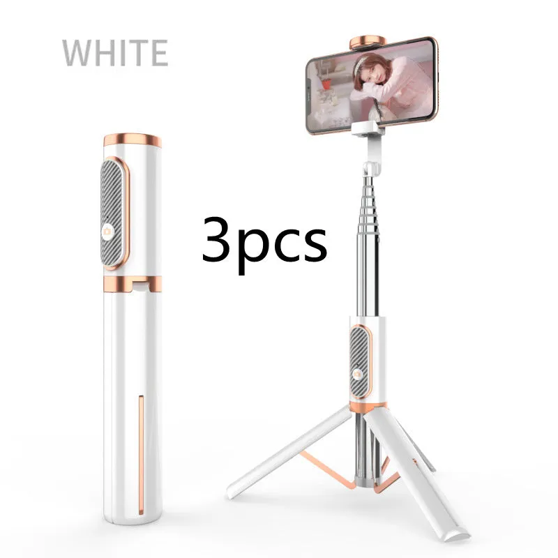 Extendable aluminium alloy phone selfie stick, 700mm stretch length, black finish