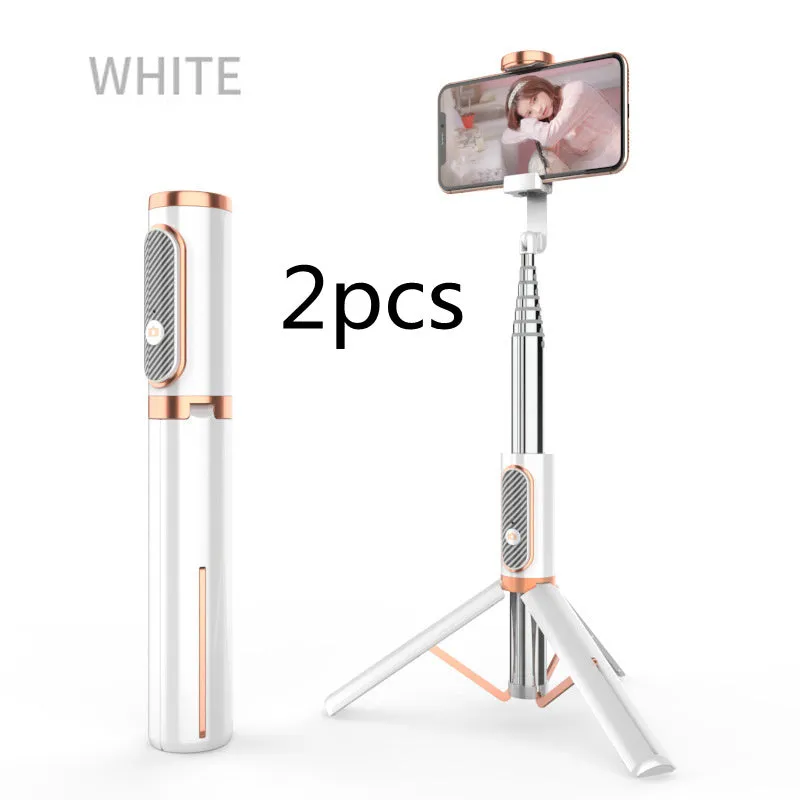 Extendable aluminium alloy phone selfie stick, 700mm stretch length, black finish