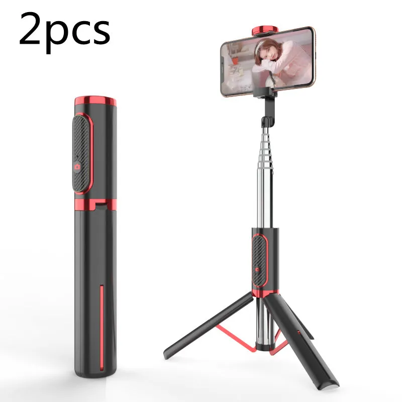 Extendable aluminium alloy phone selfie stick, 700mm stretch length, black finish