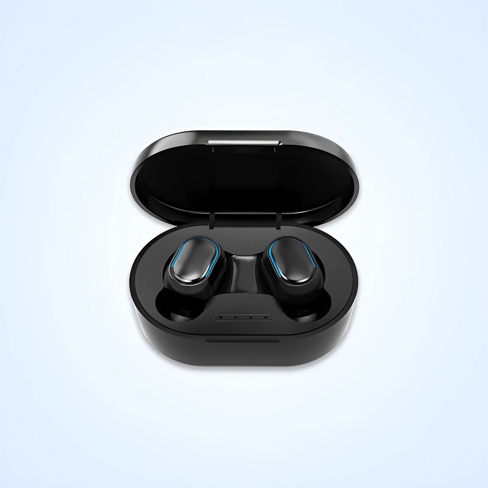 Bluetooth earphone true wireless earbuds with Bluetooth 5.0 ABS Type-C charging black colour