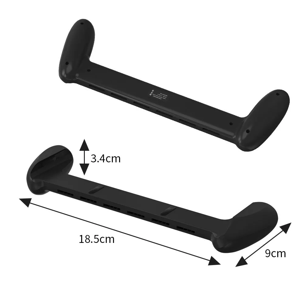 White Switch OLED game grip with card slot and ABS body on desk