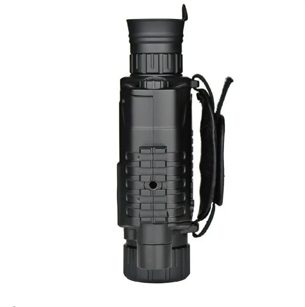 Digital night vision monocular with 5x magnification and 40mm lens in black finish